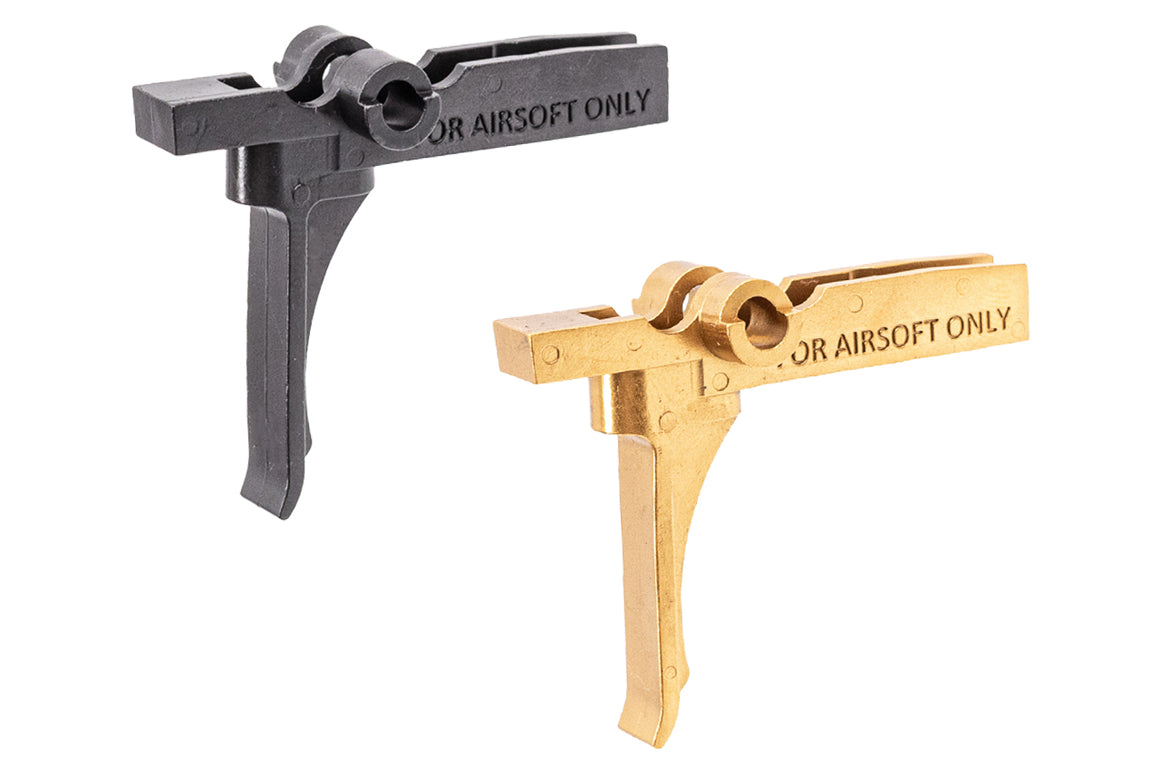 C&C Tac AT* Flat Style Trigger For VFC M4 GBB / APFG MPX MCX GBB Series ( MIM Steel )-Black