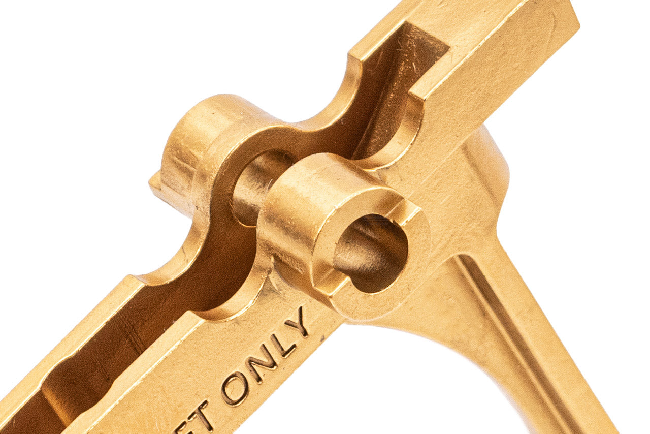 C&C Tac AT* Flat Style Trigger For VFC M4 GBB / APFG MPX MCX GBB Series ( MIM Steel )-Black