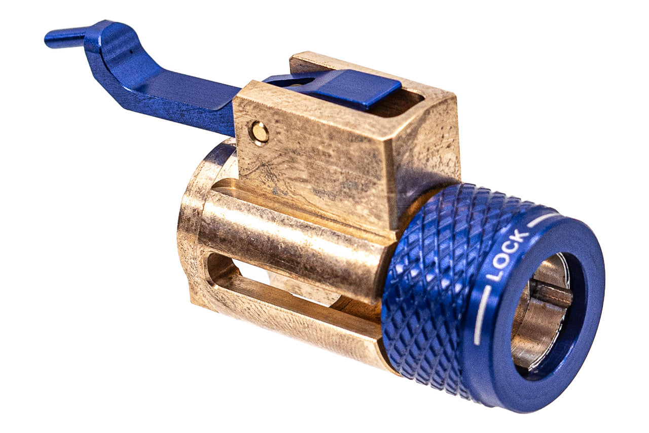 C&C BlueBrass Hop Up System For Marui TM MWS GBB ( Chamber Base and Adjuster Set ) ( CNC Brass & Aluminum )