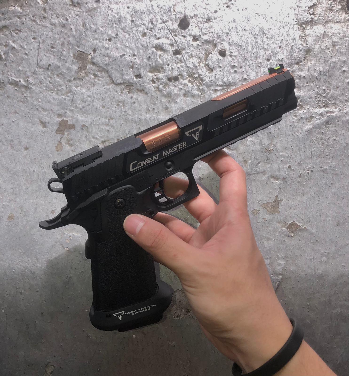 EMG / TTI 2011 Combat Master GBB Pistol ( Island Barrel Version / Standard / Full Auto ) ( AW CUSTOM ) ( TTI Hi-Capa / AW Hi-Capa Pistol )