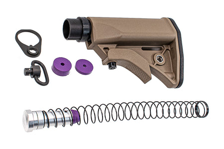 CGS L Style  Stock and 4-Position Buffer Tube Set For Marui TM MWS GBBR System Series