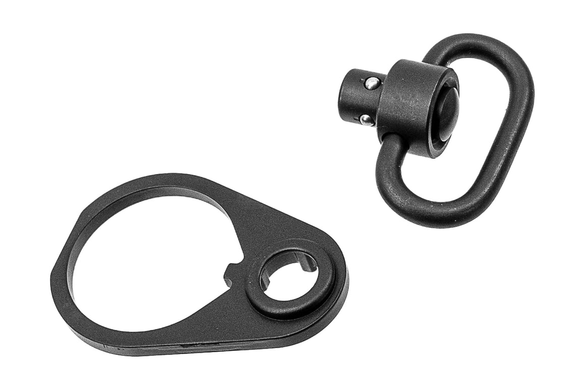 CGS Steel QD Sling Swivel End Plate Set For CGS M4 GBBR / Tokyo Marui TM MWS GBBR System Series ( by CYMA )