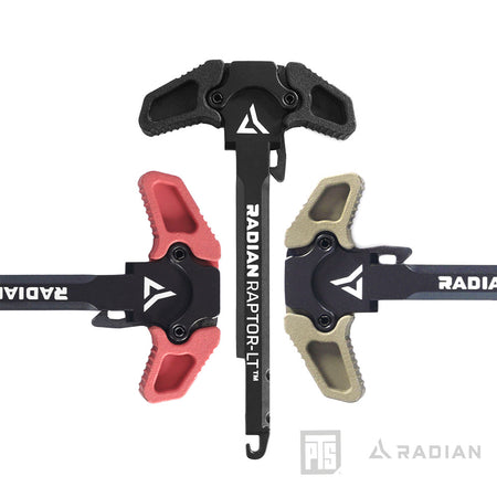 PTS Radian Raptor-LT Ambidextrous Charging Handle For AEG / ERG-Red