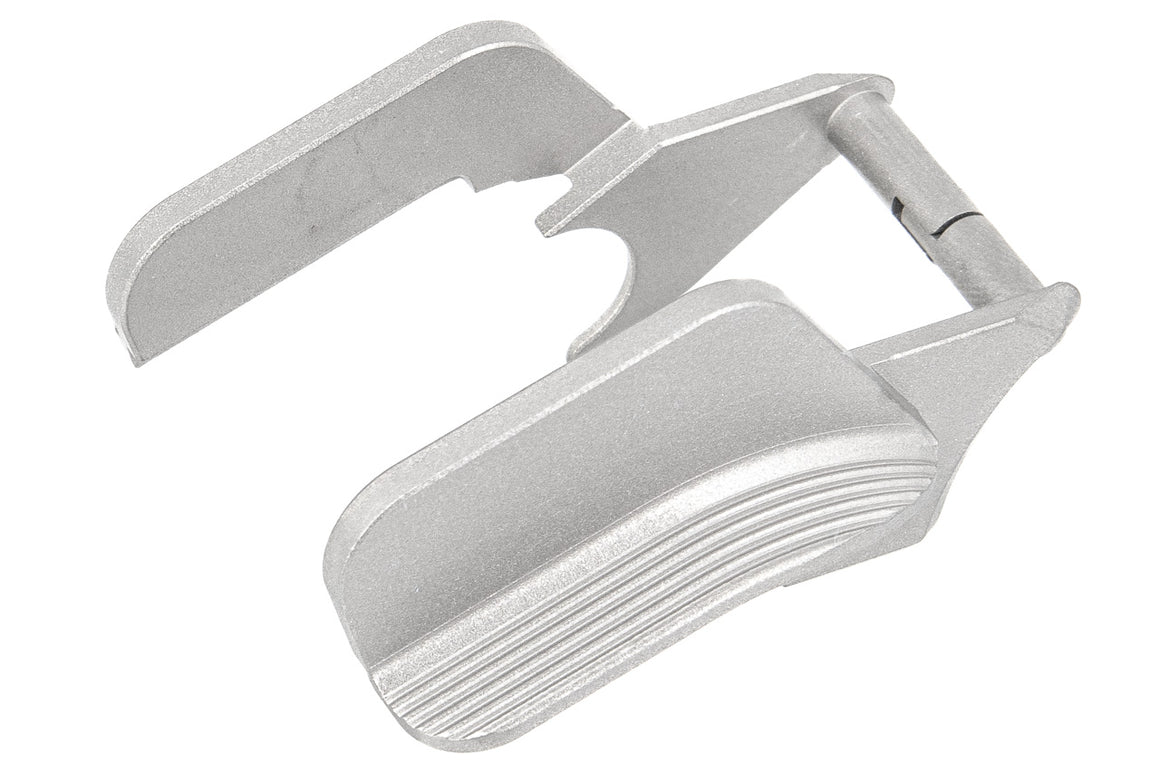 CL Project CNC Ambi-Safety with Wing for Marui TM Hi-Capa & 1911 ( Black / Silver ) ( One Piece Block Stainless Steel )-Silver