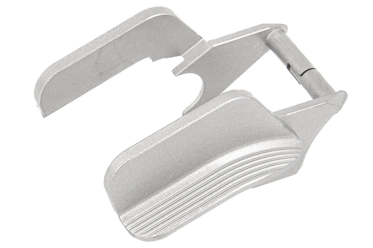 CL Project CNC Ambi-Safety with Wing for Marui TM Hi-Capa & 1911 ( Black / Silver ) ( One Piece Block Stainless Steel )-Silver