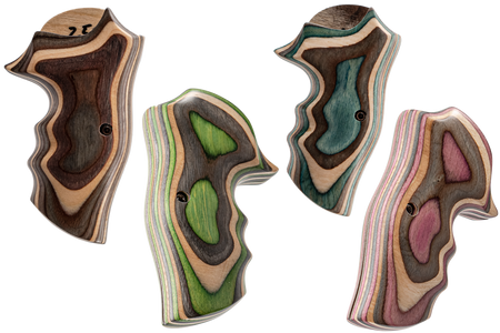 CL Project Laminated Wood Grip for ASG Dan Wesson Model 715 CO2 Revolver ( Limited Edition )-Green