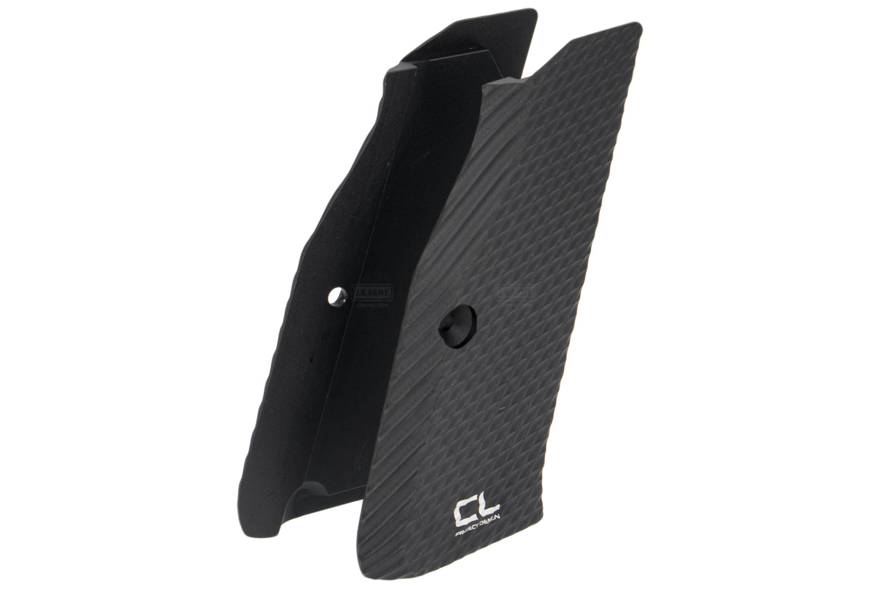 CL Project 7075 Aircraft Aluminum CNC Grip for ASG KJ Shadow 2 GBBP Series-Purple