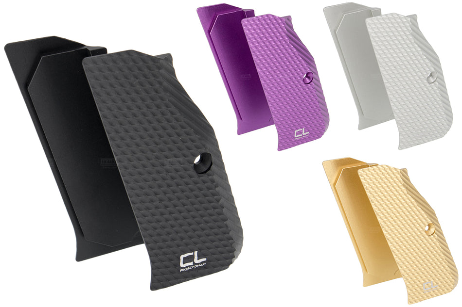 CL Project 7075 Aircraft Aluminum CNC Grip for ASG KJ Shadow 2 GBBP Series-Purple