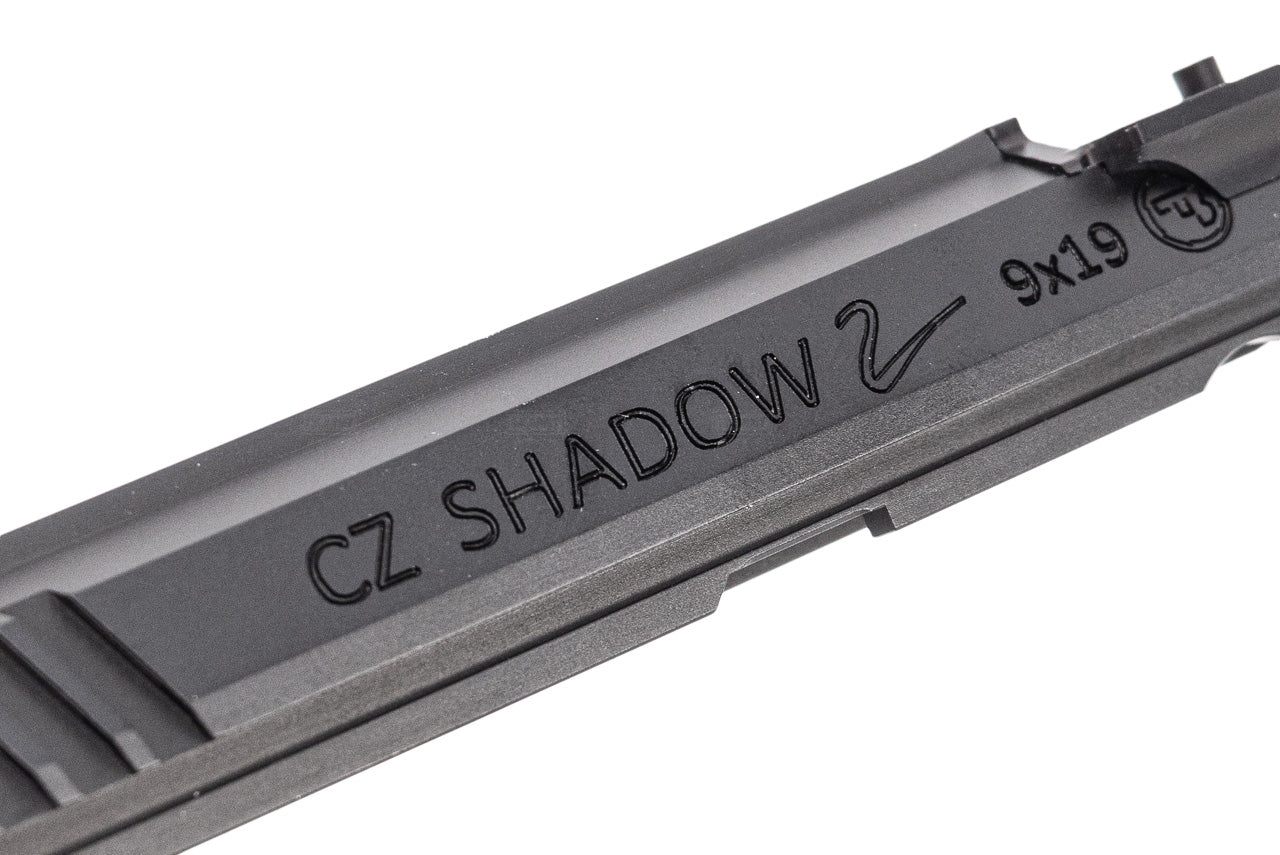 CL Project Custom Made CNC Aluminum Slide Low Profile w/ Optic Ready Cut For KJ ASG Licensed CZ Shadow 2 KP-15 GBB Pistol Airsoft ( Orange )-Black