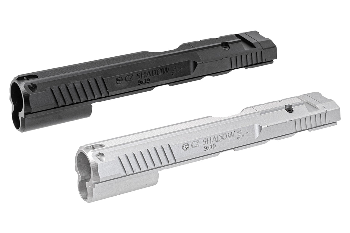 CL Project Custom Made CNC Aluminum Slide Low Profile w/ Optic Ready Cut For KJ ASG Licensed CZ Shadow 2 KP-15 GBB Pistol Airsoft ( Orange )-Black