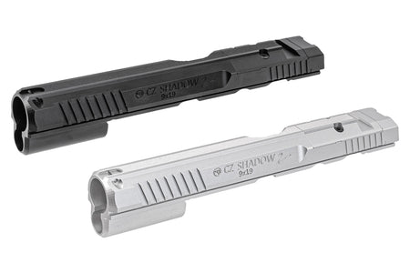 CL Project Custom Made CNC Aluminum Slide Low Profile w/ Optic Ready Cut For KJ ASG Licensed CZ Shadow 2 KP-15 GBB Pistol Airsoft ( Orange )-Black