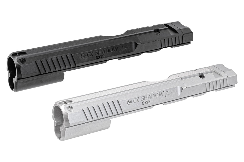 CL Project Custom Made CNC Aluminum Slide Low Profile w/ Optic Ready Cut For KJ ASG Licensed CZ Shadow 2 KP-15 GBB Pistol Airsoft ( Orange )-Black