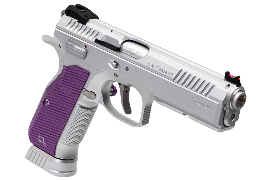 CL Project Custom ASG KJ CZ Shadow 2 Limited Edition CNC 7075 Aluminum Version Silver Purple