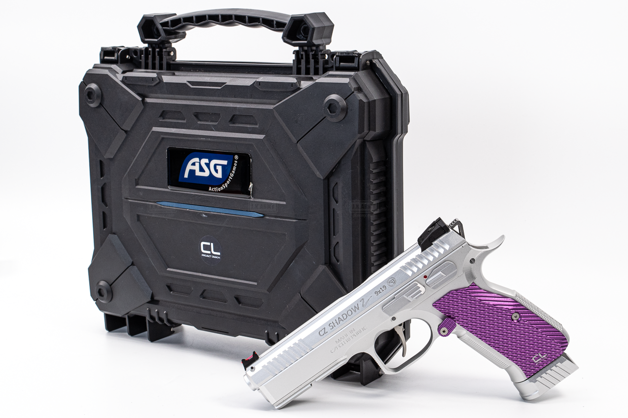 CL Project Custom ASG KJ CZ Shadow 2 Limited Edition CNC 7075 Aluminum Version Silver Purple