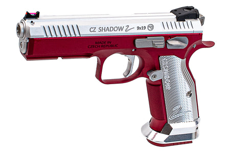 CL Project Custom ASG KJ Shadow 2 Single Action GBB Pistol Airsoft ( CNC Ver. ) ( Red Silver Limited Edition )