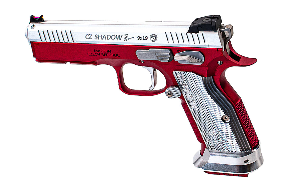 CL Project Custom ASG KJ Shadow 2 Single Action GBB Pistol Airsoft ( CNC Ver. ) ( Red Silver Limited Edition )