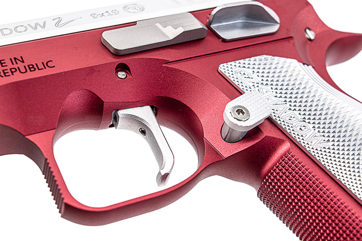 CL Project Custom ASG KJ Shadow 2 Single Action GBB Pistol Airsoft ( CNC Ver. ) ( Red Silver Limited Edition )