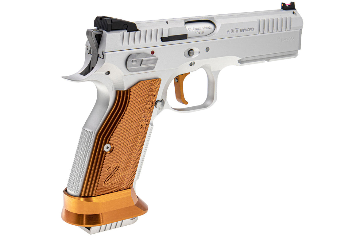CL Project Custom ASG KJ Shadow 2 GBB Pistol Airsoft ( CNC Ver. ) ( Silver Orange Limited Edition )