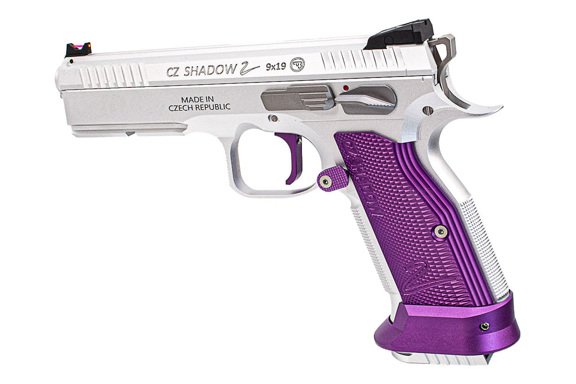 CL Project Custom ASG KJ Shadow 2 Single Action GBB Pistol Airsoft ( CNC Ver. ) ( Purple Silver Limited Edition )