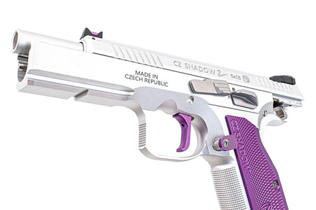 CL Project Custom ASG KJ Shadow 2 Single Action GBB Pistol Airsoft ( CNC Ver. ) ( Purple Silver Limited Edition )