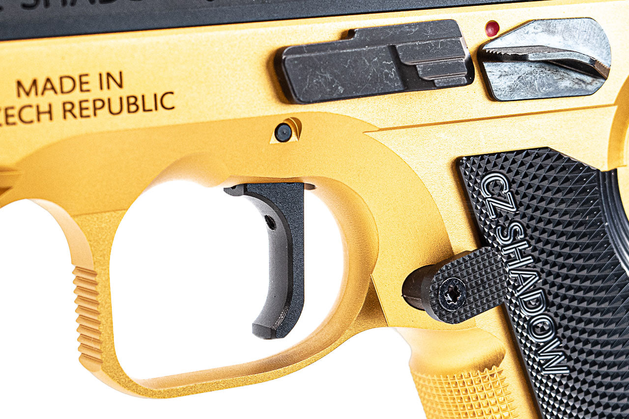 CL Project Custom ASG KJ Shadow 2 Single Action GBB Pistol Airsoft ( CNC Ver. ) ( Gold Black Limited Edition )
