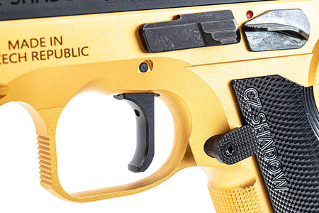 CL Project Custom ASG KJ Shadow 2 Single Action GBB Pistol Airsoft ( CNC Ver. ) ( Gold Black Limited Edition )