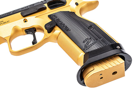 CL Project Custom ASG KJ Shadow 2 Single Action GBB Pistol Airsoft ( CNC Ver. ) ( Gold Black Limited Edition )