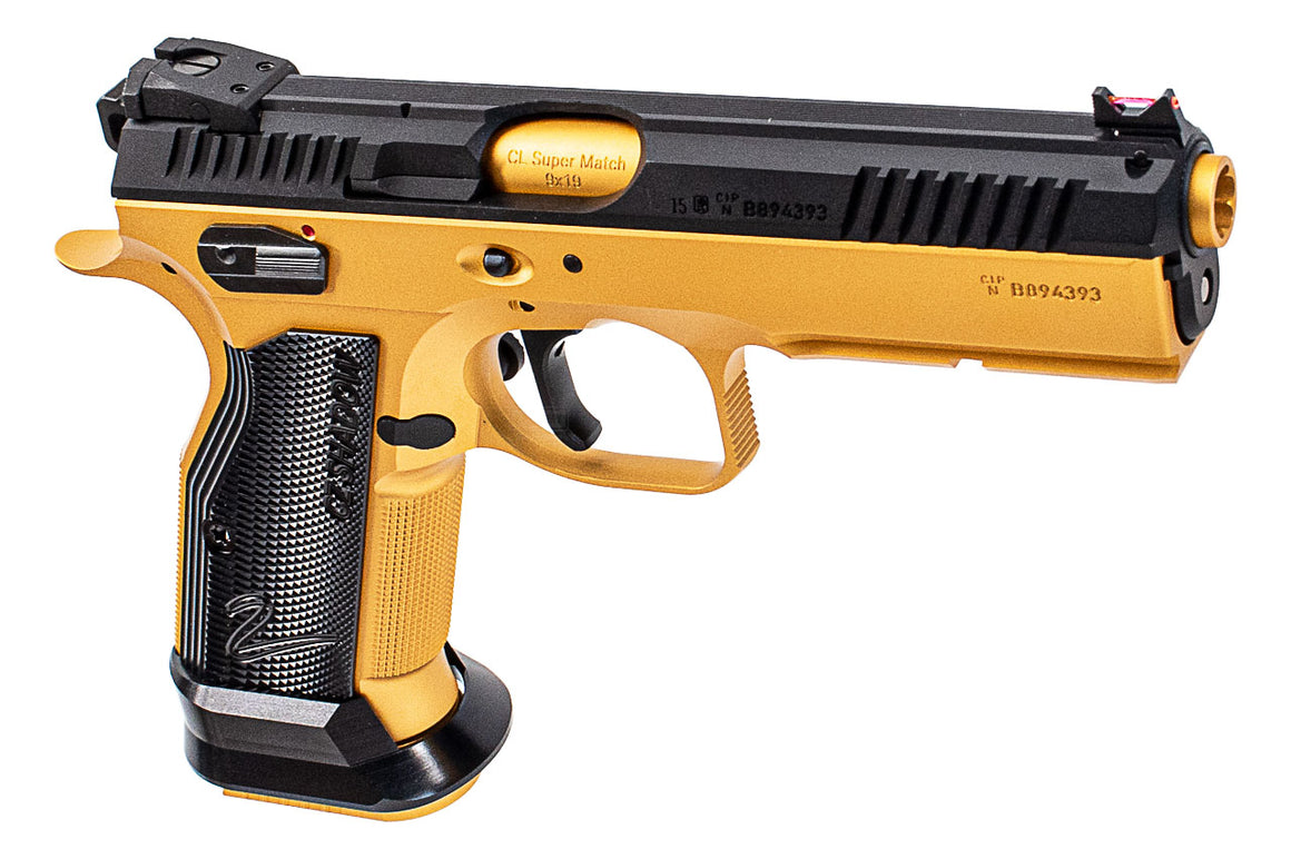 CL Project Custom ASG KJ Shadow 2 Single Action GBB Pistol Airsoft ( CNC Ver. ) ( Gold Black Limited Edition )