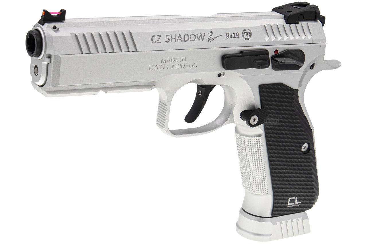 CL Project Custom ASG KJ Shadow 2 GBB Pistol Airsoft ( CNC Ver. ) ( Silver Black Limited Edition )