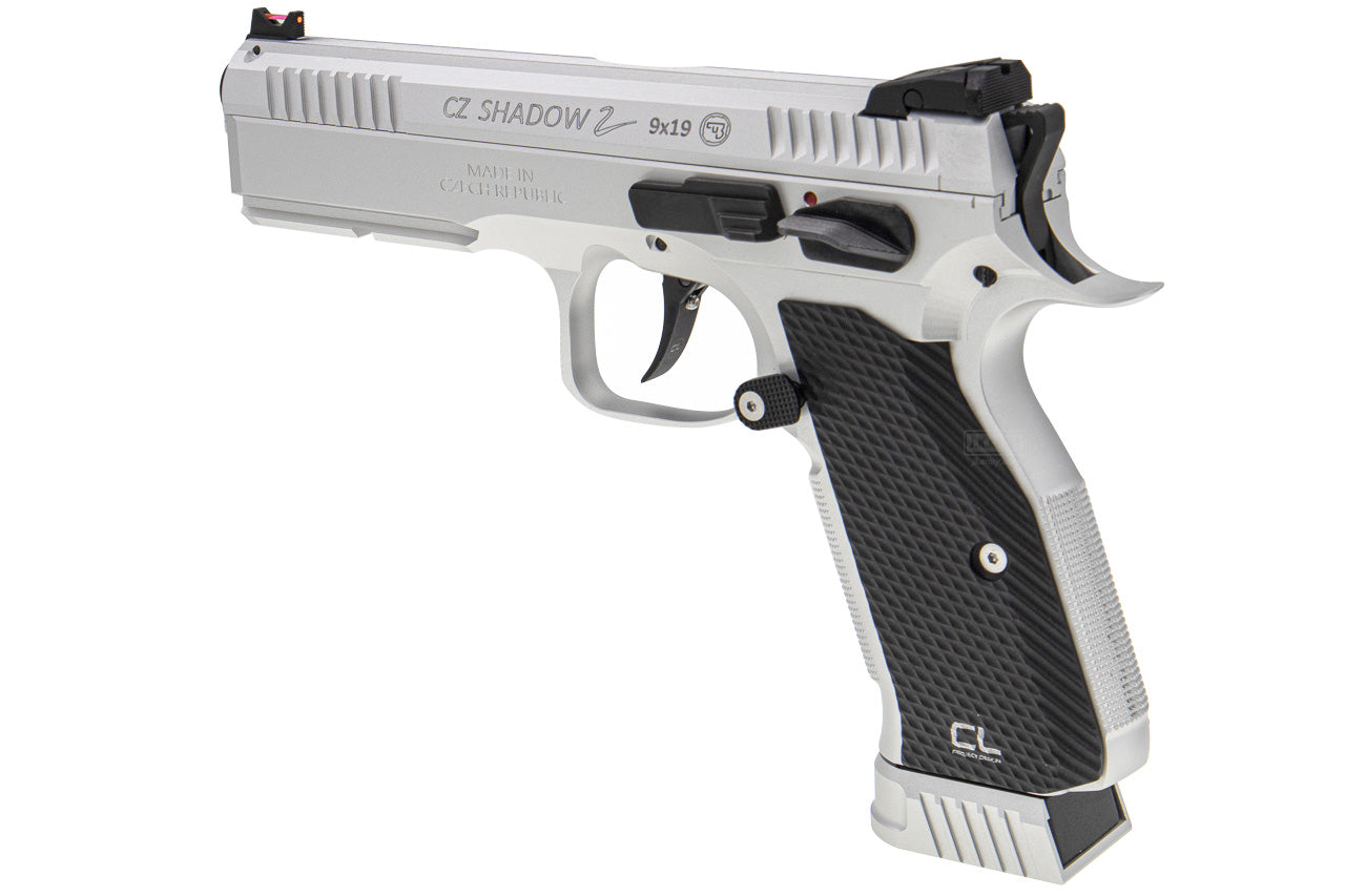 CL Project Custom ASG KJ Shadow 2 GBB Pistol Airsoft ( CNC Ver. ) ( Silver Black Limited Edition )