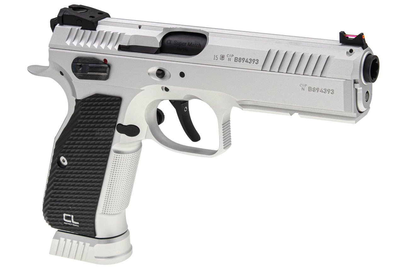 CL Project Custom ASG KJ Shadow 2 GBB Pistol Airsoft ( CNC Ver. ) ( Silver Black Limited Edition )