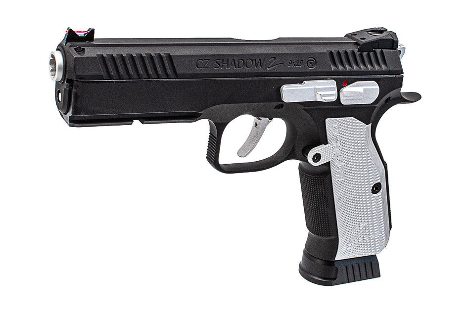 CL Project Custom ASG KJ Shadow 2 GBB Pistol Airsoft Limited Edition 2 Tone ( H-190 Cerekote Black and Silver )
