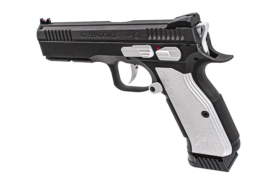 CL Project Custom ASG KJ Shadow 2 GBB Pistol Airsoft Limited Edition 2 Tone ( H-190 Cerekote Black and Silver )