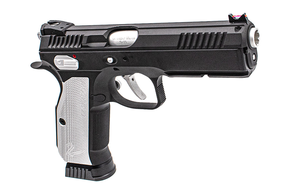 CL Project Custom ASG KJ Shadow 2 GBB Pistol Airsoft Limited Edition 2 Tone ( H-190 Cerekote Black and Silver )