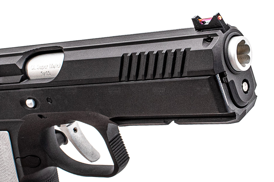 CL Project Custom ASG KJ Shadow 2 GBB Pistol Airsoft Limited Edition 2 Tone ( H-190 Cerekote Black and Silver )