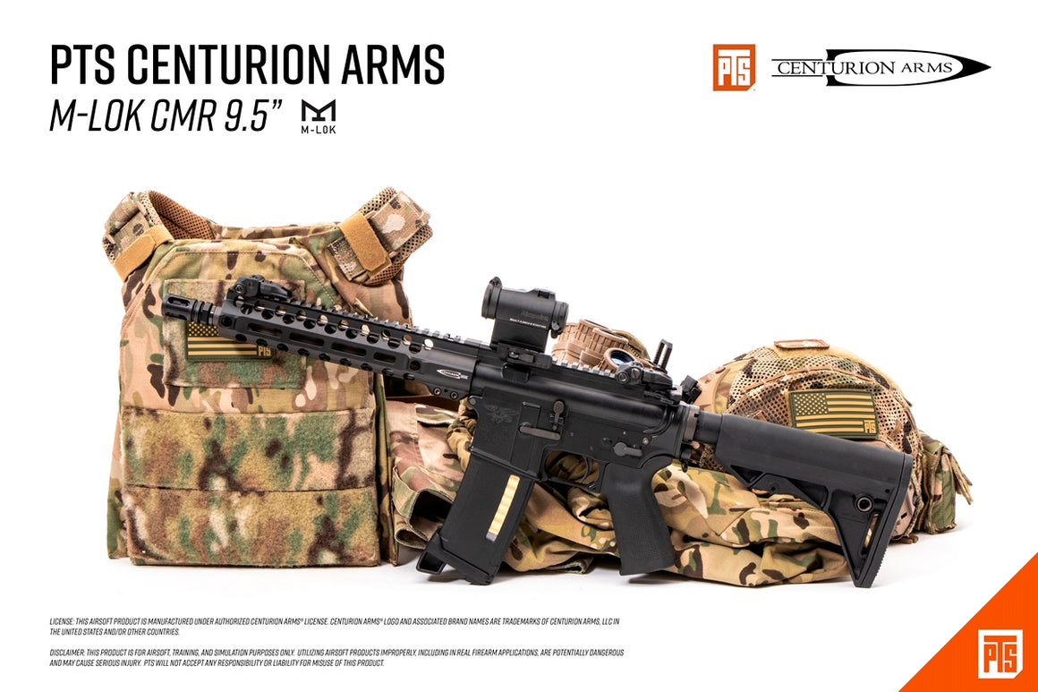 PTS Centurion Arms M-Lok CMR Rail 9.5 inch ( Black )