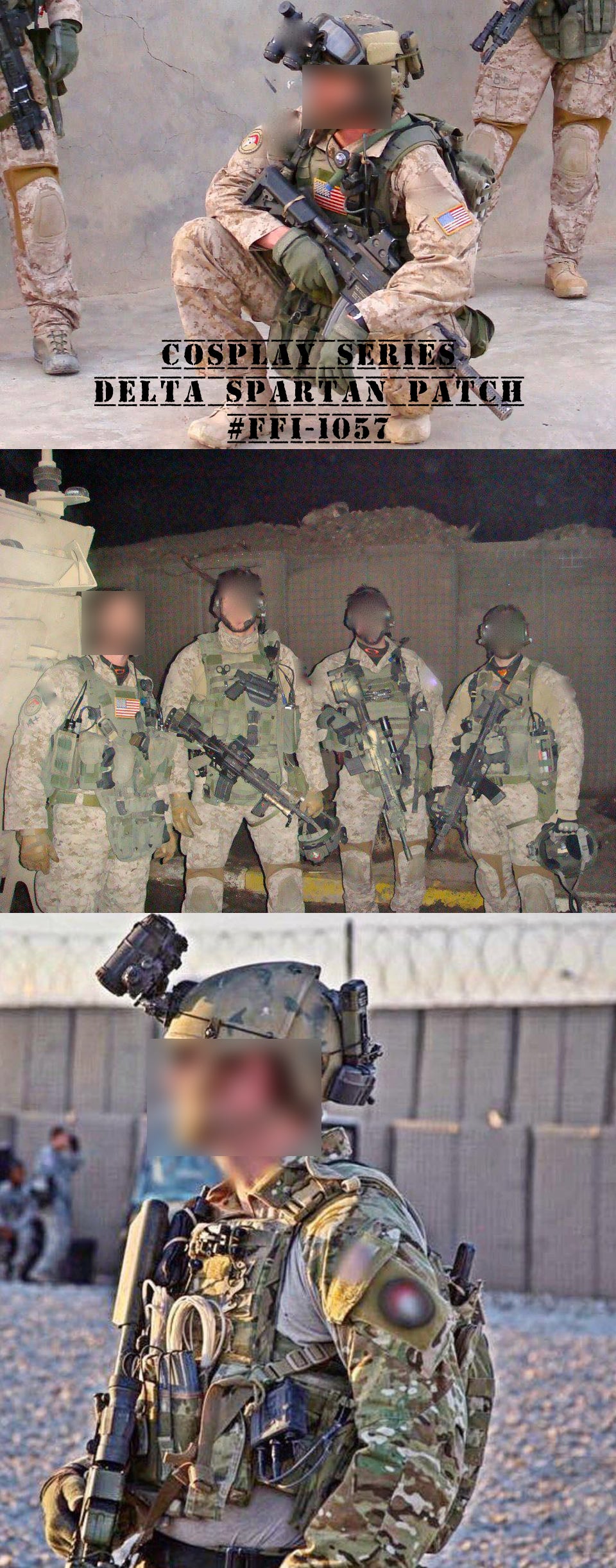 CAG Style Delta Force Spartan Patch - DE ( Free Shipping )