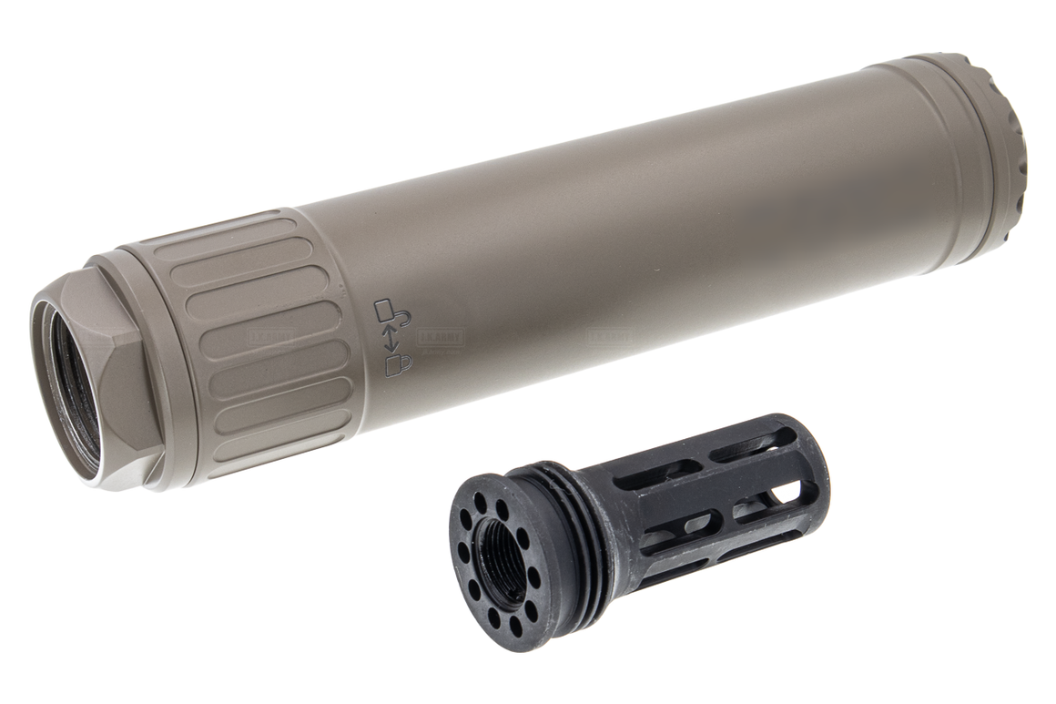 Crusader OSS Style 762 SDMR Dummy Barrel Extension for VFC M110A1 GBBR Series ( Dark Earth )