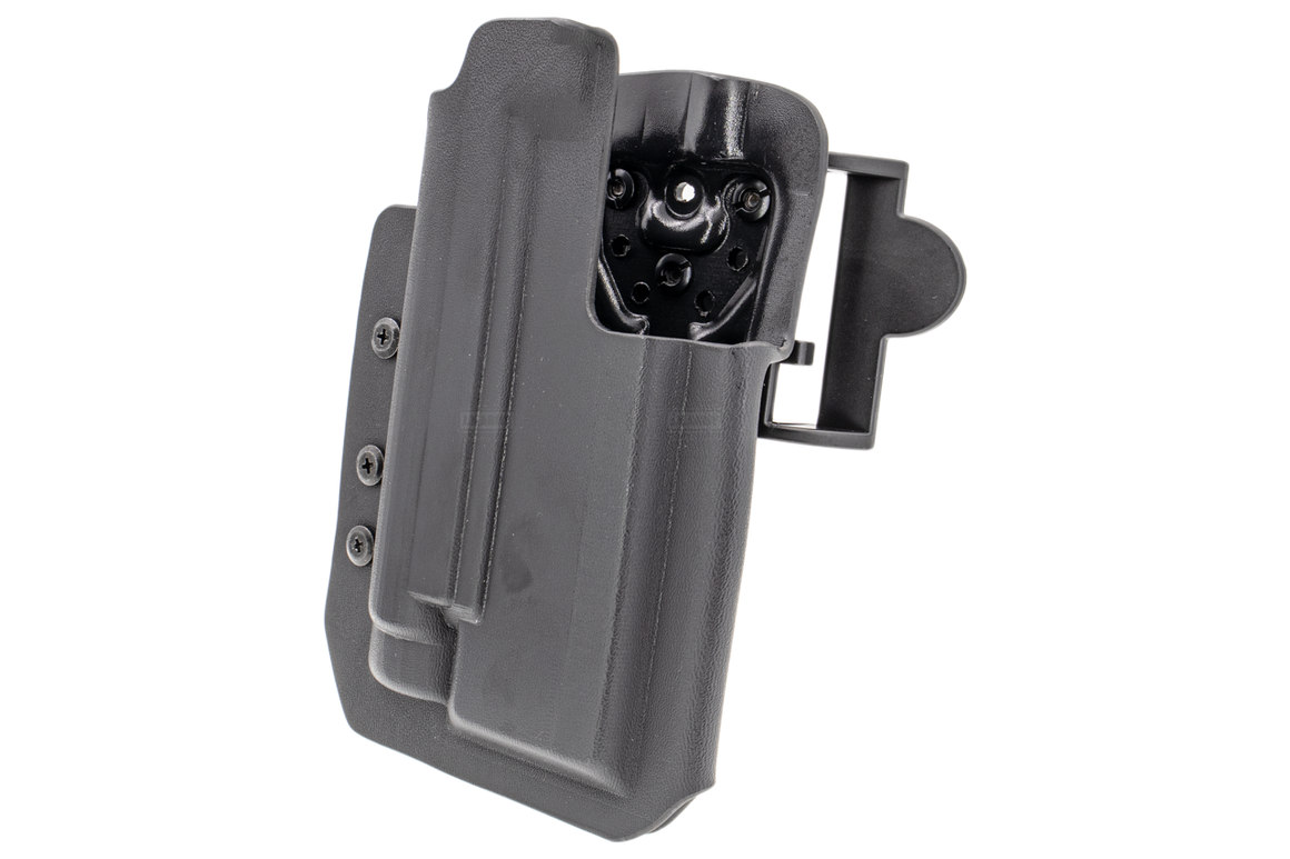 Comp-Tac International™ Holster + Light ( Olight PL-2 ) Belt, Paddle, Drop Offset Holster for SIG M17 P320 Full Size, X-Five, Legion Series-RIGHT