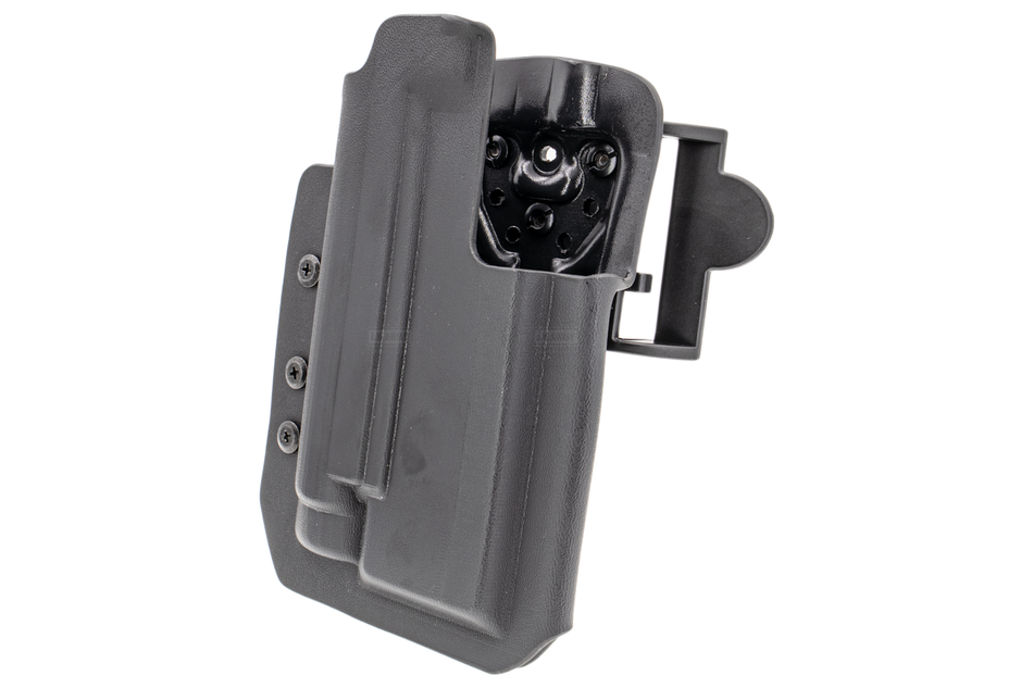 Comp-Tac International™ Holster + Light ( Olight PL-2 ) Belt, Paddle, Drop Offset Holster for SIG M17 P320 Full Size, X-Five, Legion Series-RIGHT