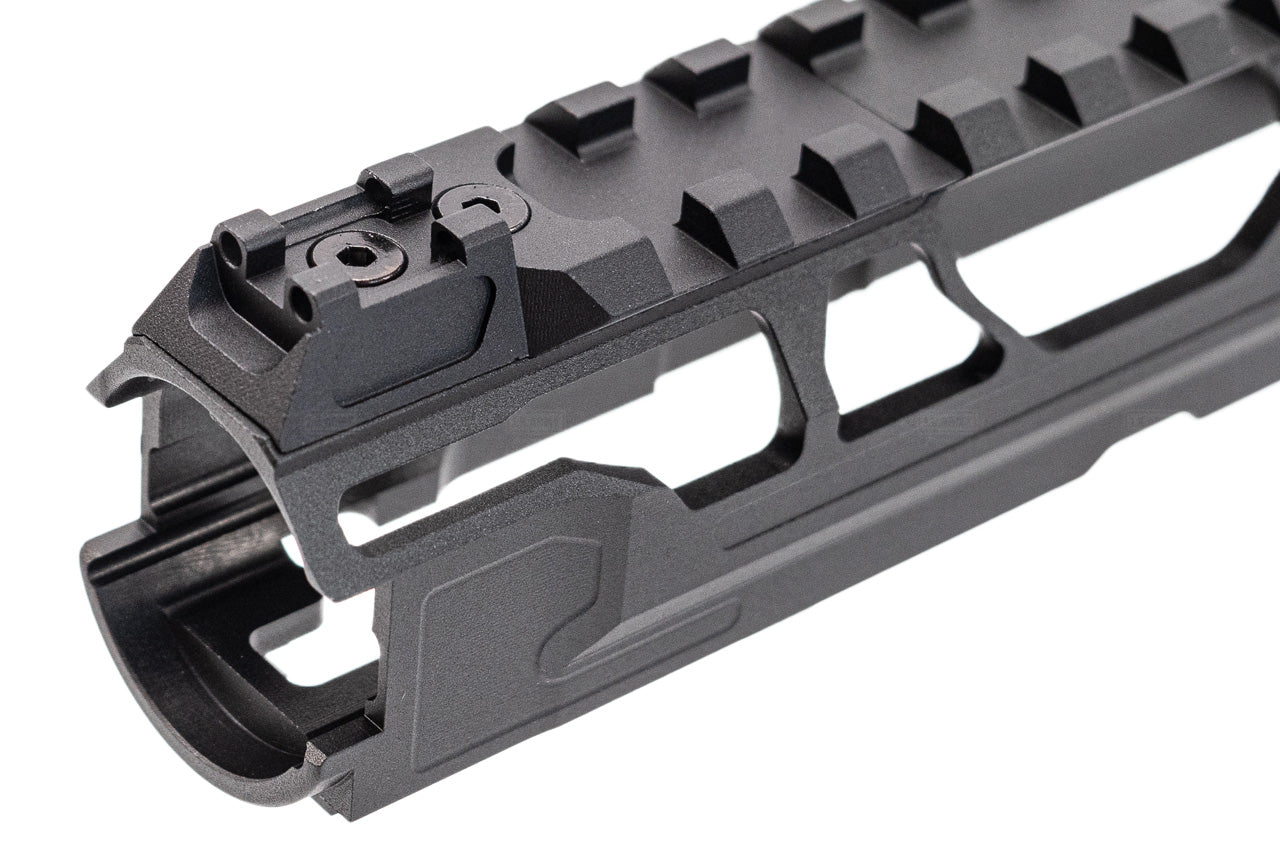 CTM TAC Fuku-2 CNC Aluminum Cut Out Upper Set Long Type for Action Army AAP01 GBB Pistol Series ( AAP-01 ) ( Black & Red )