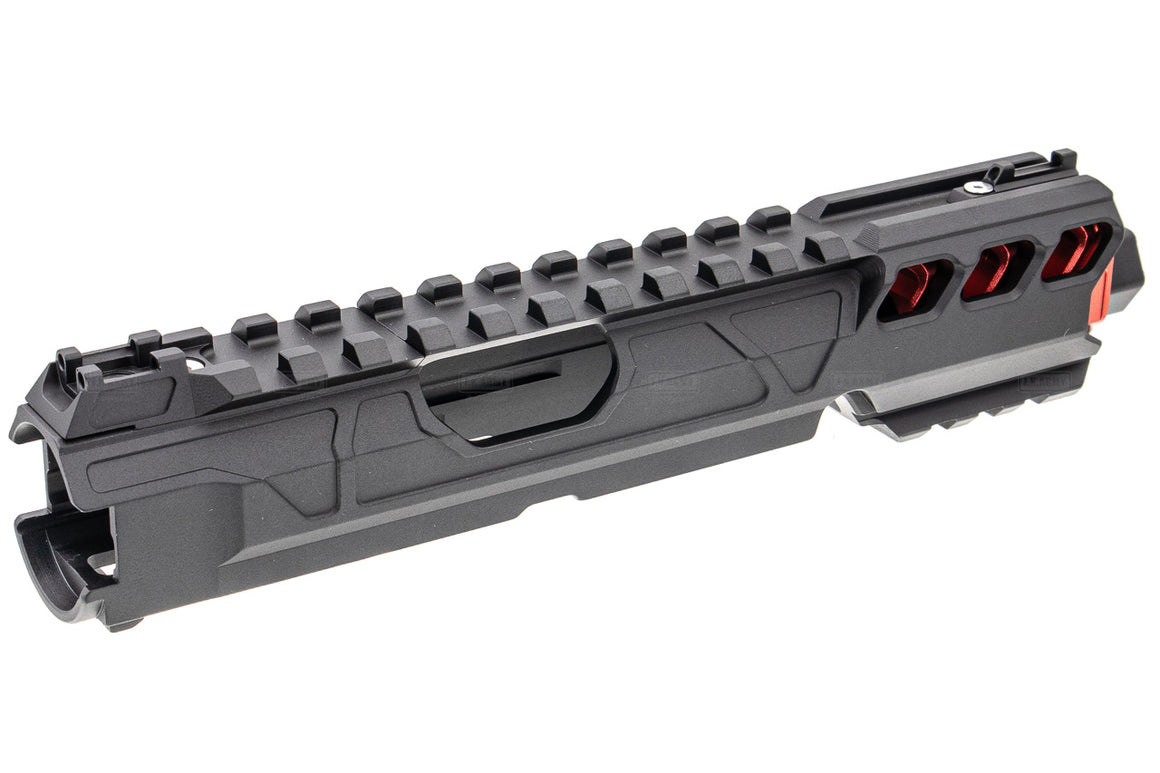 CTM TAC Fuku-2 CNC Aluminum General Upper Set Short Type for Action Army AAP01 GBB Pistol Series ( AAP-01 ) ( Green x Silver )