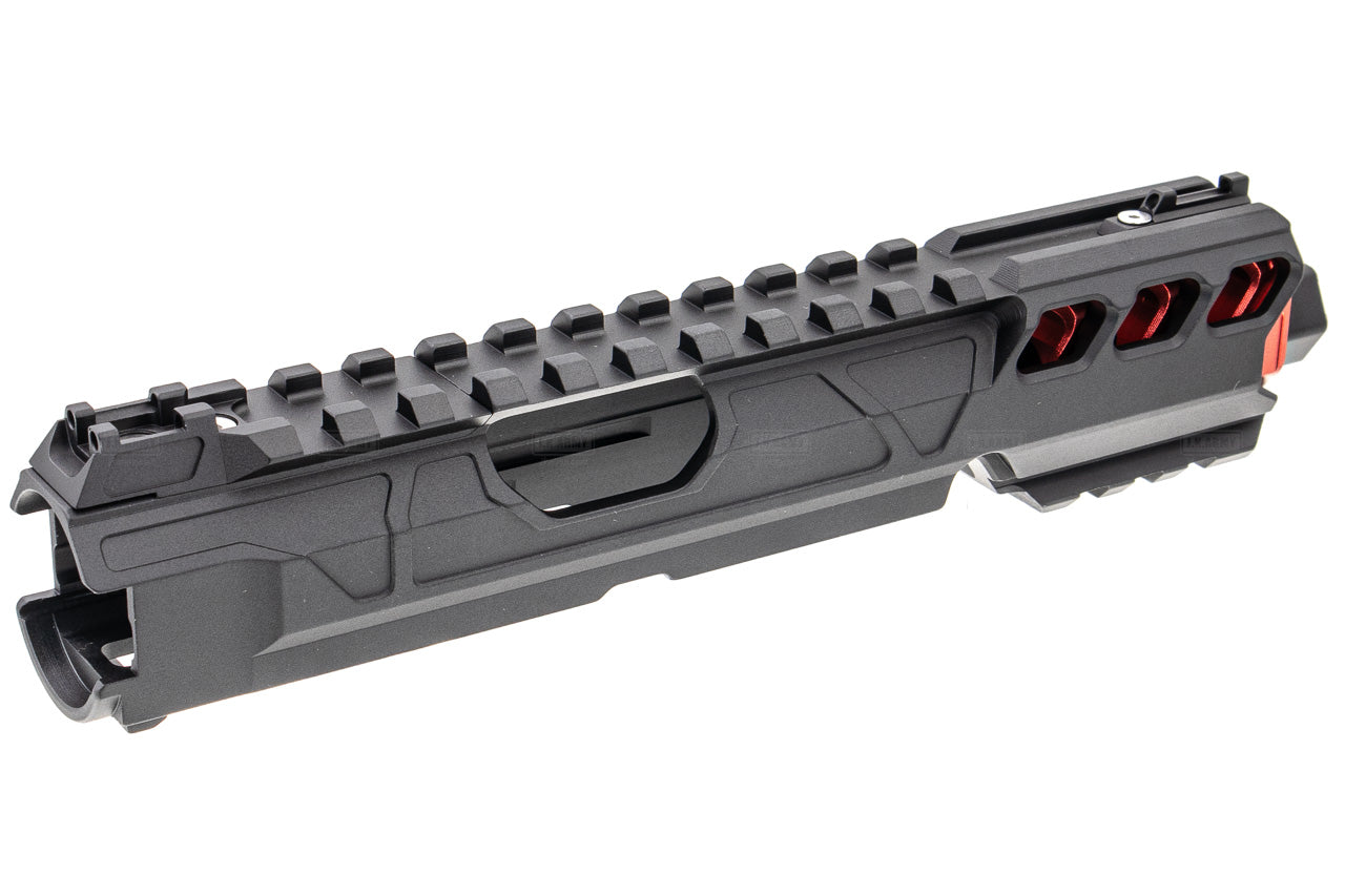 CTM TAC Fuku-2 CNC Aluminum General Upper Set Short Type for Action Army AAP01 GBB Pistol Series ( AAP-01 ) ( Green x Silver )