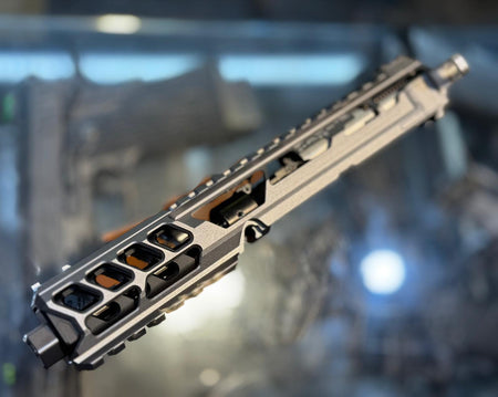 CTM TAC Fuku-2 CNC Aluminum Cut Out Upper Set Long Type for Action Army AAP01 GBB Pistol Series ( AAP-01 ) ( Grey & Black )