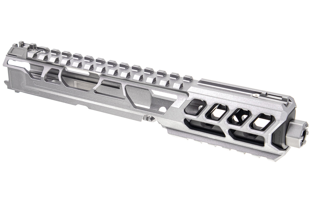 CTM TAC Fuku-2 CNC Aluminum Cut Out Upper Set Long Type for Action Army AAP01 GBB Pistol Series ( AAP-01 ) ( Grey & Black )