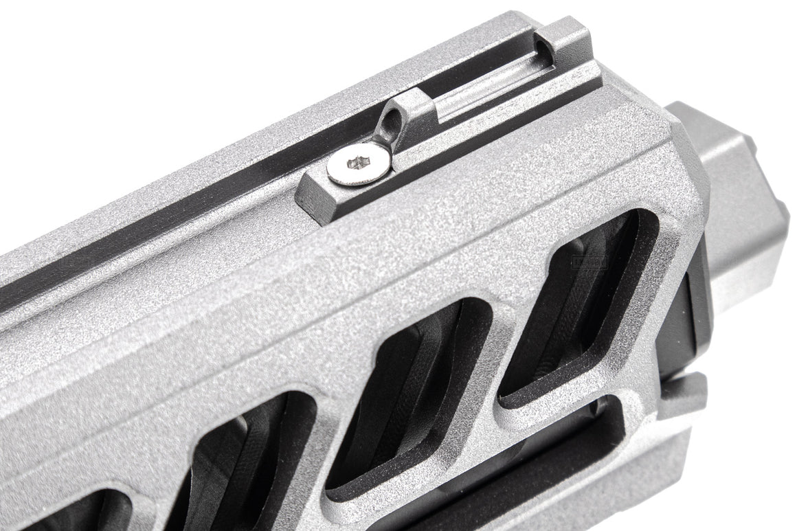 CTM TAC Fuku-2 CNC Aluminum Cut Out Upper Set Long Type for Action Army AAP01 GBB Pistol Series ( AAP-01 ) ( Grey & Black )