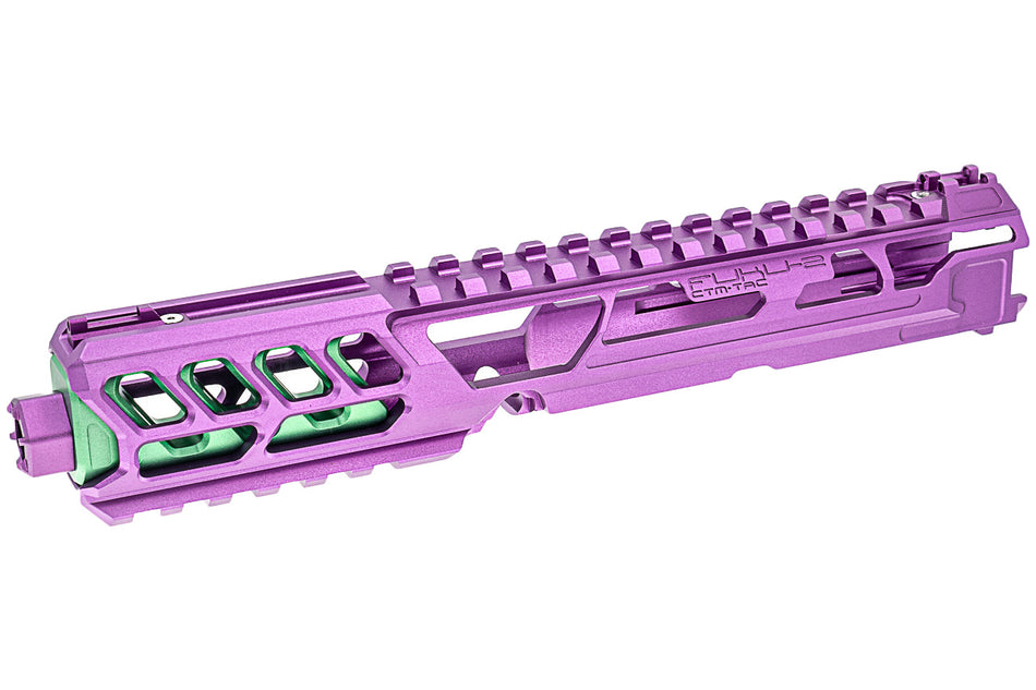 CTM TAC Fuku-2 CNC Aluminum Cut Out Upper Set Long Type for Action Army AAP01 GBB Pistol Series ( AAP-01 ) ( Joker )