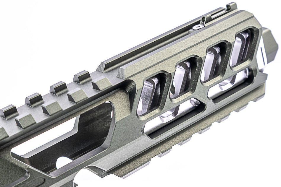 CTM TAC Fuku-2 CNC Aluminum Cut Out Upper Set Long Type for Action Army AAP01 GBB Pistol Series ( AAP-01 ) ( MS-06C Army Green )