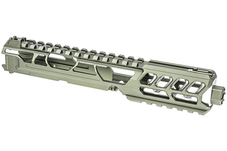 CTM TAC Fuku-2 CNC Aluminum Cut Out Upper Set Long Type for Action Army AAP01 GBB Pistol Series ( AAP-01 ) ( MS-06C Army Green )