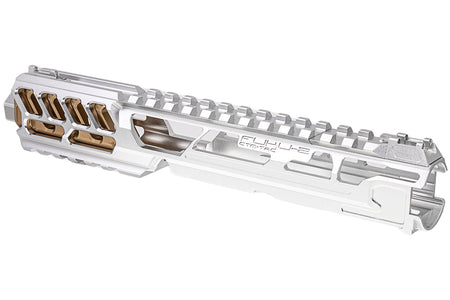 CTM TAC Fuku-2 CNC Aluminum Cut Out Upper Set Long Type for Action Army AAP01 GBB Pistol Series ( AAP-01 ) ( Silver )